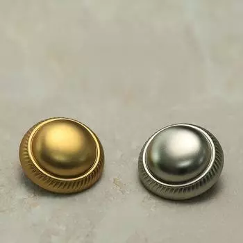 10 шт. модных пуговиц золотистого цвета 15/20/23 мм гладкие круглые металлические пуговицы на ножке аксессуары для шитья одежды 15mm