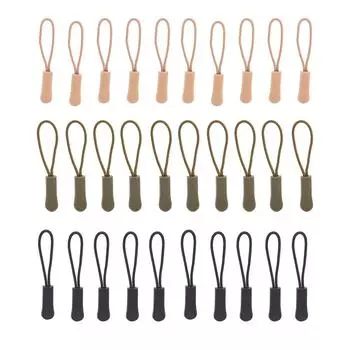 10 шт. молния съемник противоскользящий конец подходит веревка замена рюкзак фиксатор шнур горячий Black