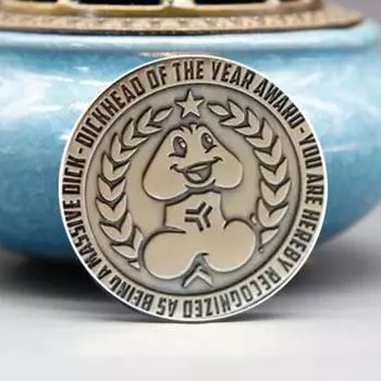 10 шт. Монета «Дикхед года» Премия «Дикхед» Памятная медаль вызова Фестиваль металлических коллекционных монет