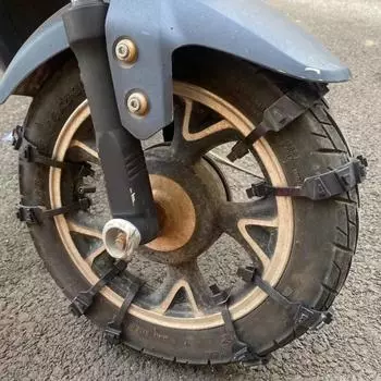 10 шт. мотоциклетные цепи противоскольжения для снега, грязи, дороги, противоскользящие стяжки, аварийный ремень безопасности, многоразовые для мотоцикла, автомобиля, велосипеда