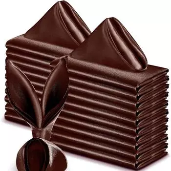 10 шт. Моющиеся обеденные салфетки 30x30 см Салфетки для стола Романтические атласные салфетки Мероприятие