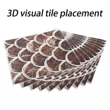 10 шт. мозаичная плитка настенная наклейка кухонная плитка наклейка ванная мозаичная наклейка самоклеящаяся домашний декор 15*15 см ТВ настенный декор озеро синий