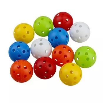 10 шт. мячей для гольфа для тренировок по гольфу в помещении и на открытом воздухе Whiffle Airflow белый