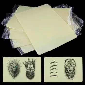 10 шт. Мягкая искусственная кожа для татуировки, искусственная кожа, инструмент для обучения татуировке розовый