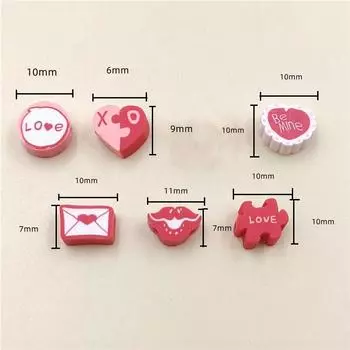 10 шт. Мягкая керамика, изготовление украшений из красного смешанного бисера, серьги, сделай сам, бисерный материал для ожерелья, браслета, аксессуаров Style 1/ 10Pcs