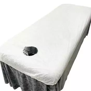 10 шт. Мягкая открытая дырка салон красоты дышащая спа массаж одноразовая простыня нетканый материал