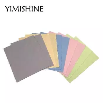 10 шт., мягкие салфетки для очков из микрофибры, разные цвета