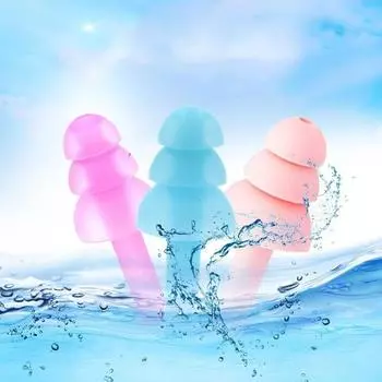 10 шт. мягкие силиконовые беруши звукоизоляция защита ушей беруши анти шум храп сон P розовый