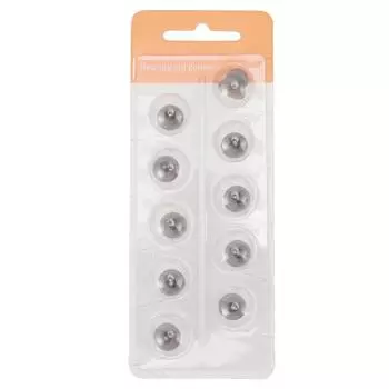 10 шт. Мягкие силиконовые ушные вкладыши для усилителей звука, круглые купольные насадки для Phonak, Audeo M