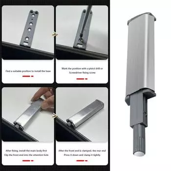 10 шт., мягкий демпфер для открывания двери шкафа, невидимая ручка, буферный демпфер