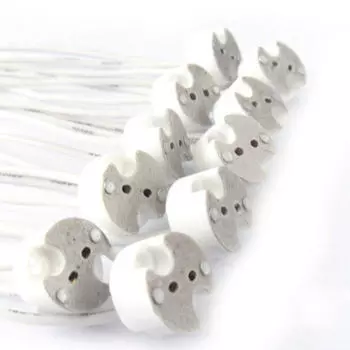 10 шт. Mr11 Mr16 Gu5.3 G4 Разъем для провода Галогенные светодиодные лампы Держатель Базовая розетка