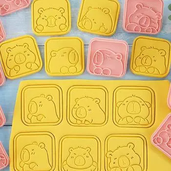10 шт. мультяшная капибара в форме формочки для печенья форма для помадки печенья инструменты для украшения торта аксессуары для выпечки кухонный гаджет