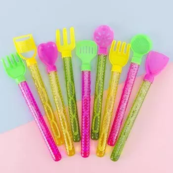 10 шт. мультяшная пляжная мыльная палочка с концентрированным раствором для мыльных пузырей, игрушка для детей, игрушки для активного отдыха, подарки на день рождения