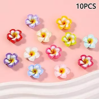 10 шт. Мультяшные имитации цветов, смоляная серия, изготовление украшений, аксессуары для DIY