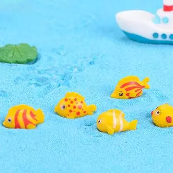 10 шт. мультяшные мини-рыбки Diy ландшафтное украшение для аквариума пластиковое украшение ремесло
