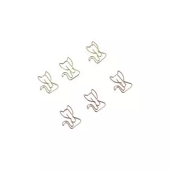 10 шт. мультяшные скрепки металлические держатели для закладок школьные принадлежности для переплета металлические скрепки бумажные золотой