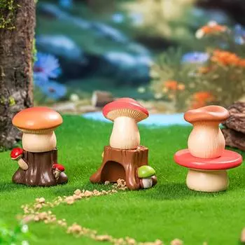 10 шт. мультяшный грибной эльф поделки своими руками садоводство горшечные декоративные маленькие украшения A4
