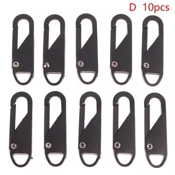 10 шт. набор для самостоятельного шитья, бегунка, застежки-молнии, съемника, для ремонта молнии, замена сломанной пряжки, головки молнии для дорожной сумки, чемодана