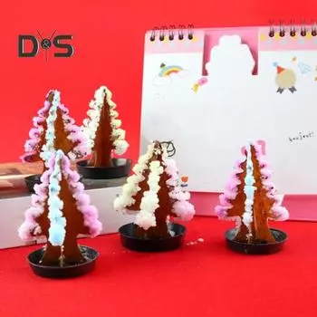 10 шт. Набор для выращивания волшебной рождественской елки, сделай сам, украшения для выращивания кристаллов из бумаги для детей и взрослых, обучающее обучающее пособие, игрушка 10 pcs