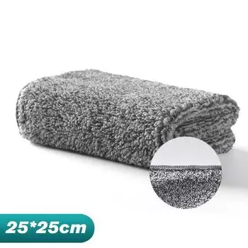 10 шт., набор кухонных полотенец из микрофибры, бамбуковые полотенца для кухни, салфетка, мягкая ткань для мытья посуды, впитывающая ткань для чистки, тряпки 1 PCS серый
