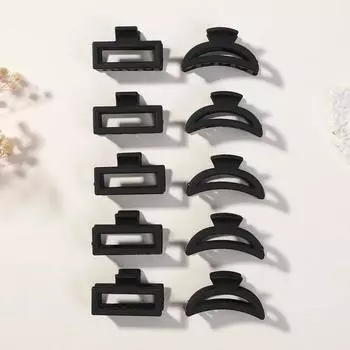 10 шт./Набор Маленькие корейские заколки-крабики для волос для женщин и девочек Мини-заколки-крабики для тонких/густых/средних волос Аксессуары для волос