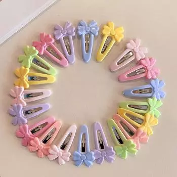 10 шт./набор Новые женские милые красочные заколки для волос в форме капли воды, сладкие заколки-зажимы, шпильки, модные аксессуары для волос