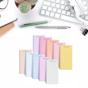 10 шт./набор стикеров для заметок со списком дел, самоклеящиеся блокноты для заметок, школьные канцелярские принадлежности