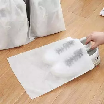 10 шт./набор сумка для хранения обуви органайзер для шкафа нетканый дорожный портативный мешок сушка на солнце анти-желтый подвесной мешок чехол для обуви 10pcs