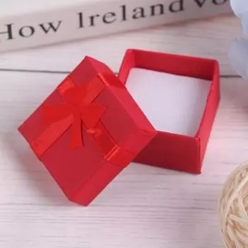 10 шт./набор ювелирных изделий органайзер подарочная коробка ожерелье серьги кольца бумажная упаковочная коробка красный