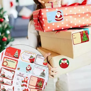 10 шт. набор узорчатых этикеток подарочные бирки листовые наклейки подарочная серия 10 шт./упак. наклейки