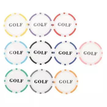 10 шт. наборы принадлежностей для маркеров клубных мячей для мужчин и женщин со встроенной железной деталью для крепления к крышке