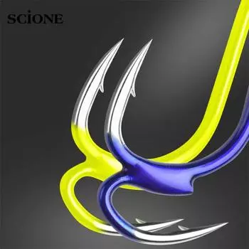 10 шт. наборы японских рыболовных крючков и материнских крючков, рыболовные принадлежности, рыболовные приманки 5 синий