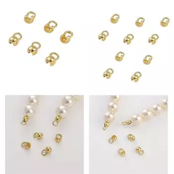 10 шт. надежная застежка фурнитура и компоненты для ювелирных изделий моллюск ракушка бусина наконечник шариковая цепочка соединитель металлическая застежка для ожерелья