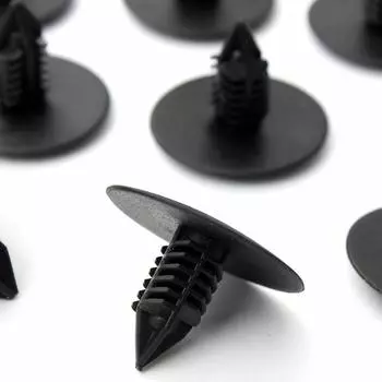 10 шт., накладка на брызговик колесной арки, еловый зажим для Clio Scenic 7703077435, автоматические зажимы для крепления в отверстие диаметром 10 мм CHINA