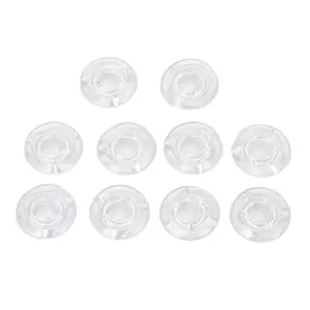 10 шт., накладка на педаль эффектов для гитары, прозрачная, ABS, накладка на одинарную педаль, 10 мм