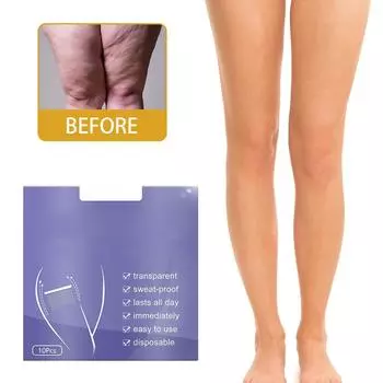 10 шт. наклеек для укрепления бедер, прозрачные клейкие полоски, мгновенно устраняющие целлюлит и дряблую кожу 5pcs/box