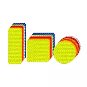 10 шт., наклейка на дверь автомобиля, наклейка с предупреждающим знаком, лента, светоотражающая наклейка, светоотражающая полоса, открытая высокая вывеска, светоотражающая полоса безопасности 30*80mm