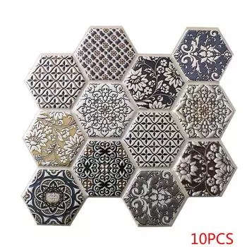 10 шт. Наклейка на стену 3D анти-столкновения наклейка на стену съемная ПВХ нерегулярная кирпичная настенная панель художественный декор #539