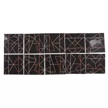 10 шт. Наклейки на плитку 15x15 см 3D самоклеящаяся основа водонепроницаемая маслостойкая декоративная толщина 0,26 мм