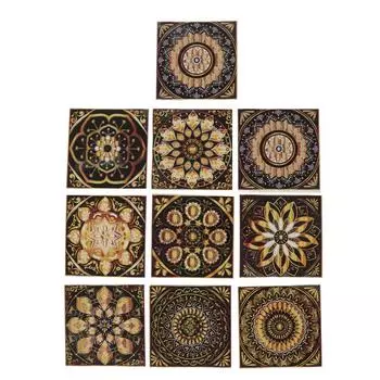 10 шт. Наклейки на плитку, водонепроницаемые, прозрачные, самоклеящиеся наклейки на стену для кухни спальни отеля