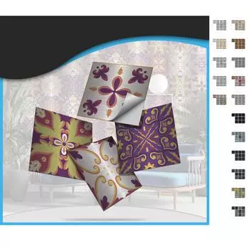 10 шт. наклейки на стену, домашний декор, самоклеящиеся, матовая серебряная фольга, обратная косая черта, плитка для ванной комнаты, кухни, водонепроницаемые художественные наклейки, съемные 10cmX10cmX10pcs