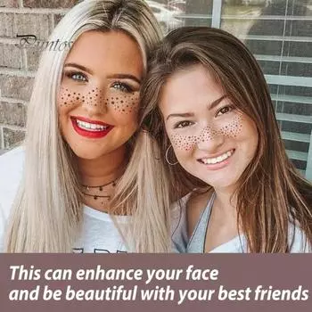 10 шт. наклейки с веснушками, водостойкие патчи для макияжа лица, вечеринки, легко наносить, сверкающий набор наклеек для татуировки лица, милые блестки Sets