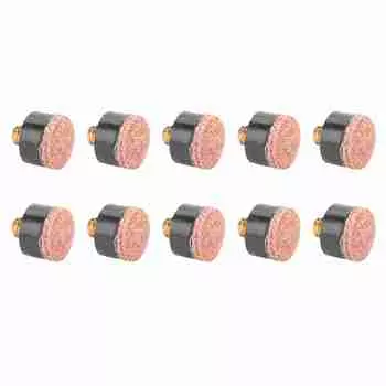 10 шт. наконечник для бильярдного кия для снукера, запасные части, аксессуары для снастей (12мм)