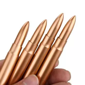 10 шт., наружная портативная пластиковая шариковая ручка в форме пули, уникальные мини-ручки для письма, канцелярские принадлежности для студентов, офисные принадлежности 10pcs