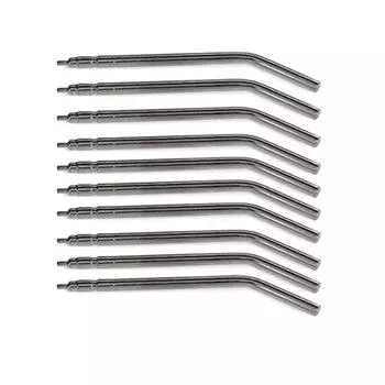 10 шт. насадки для новых стоматологических тройных 3-ходовых шприцов для распыления воздуха и воды серебряный