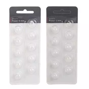 10 шт. слуховых вкладышей с более высоким уровнем прозрачности, закрытые удобные антистатические звуковые купола 6mm