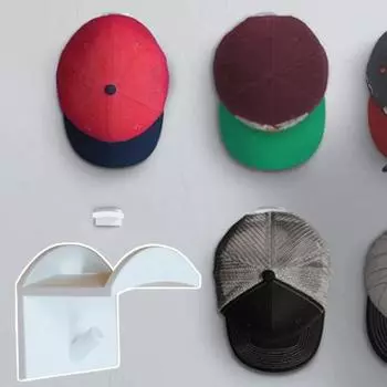 10 шт. Настенные крючки Длительный срок службы Компактные Прочные Полезные настенные Липкие Колпачки для Ключей Принадлежности для ванной комнаты белый