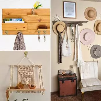 10 шт. настенные крючки, прочные износостойкие железные вешалки для фоторамок, крючки с гвоздями для дома A серебряный