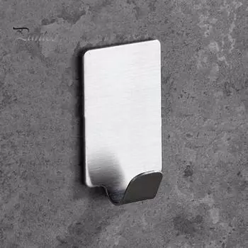 10 шт. настенных крючков для вешалок, устойчивых к ржавчине, прочных, выдерживающих нагрузку, простых в установке, органайзер для ванной комнаты, многоцелевая вешалка для полотенец серебряный