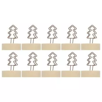 10 шт. настольный держатель для карточек в форме ретро-дерева, милый дизайн, держатель для визиток и фотографий для домашнего офиса, декор